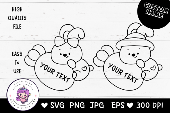 Download Custom Name Easter Bunny SVG Cricut Cute - Easter bunny svg Collection