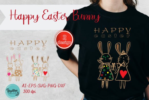 Download Happy Easter Bunny SVG. - Easter bunny svg Collection