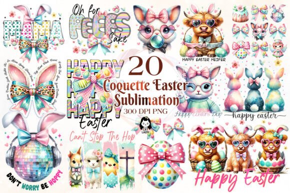 Download Coquette Easter Day Sublimation Quotes - Premium Resources