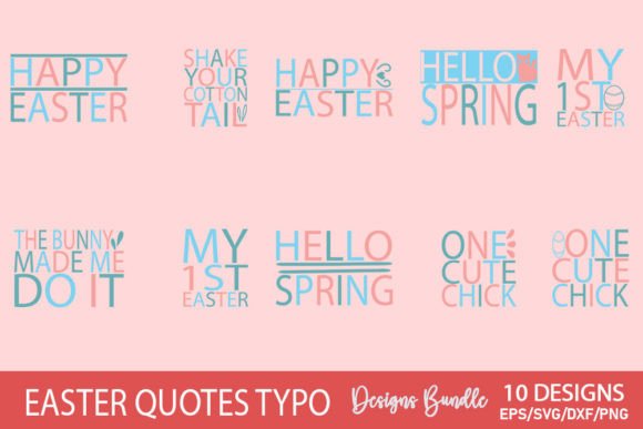 Download EASTER  Day Quotes Typo Bundle - Premium Resources