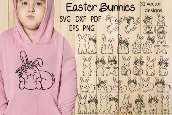 Download Easter Bunny SVG Bundle, Rabbit SVG - Easter bunny svg Collection