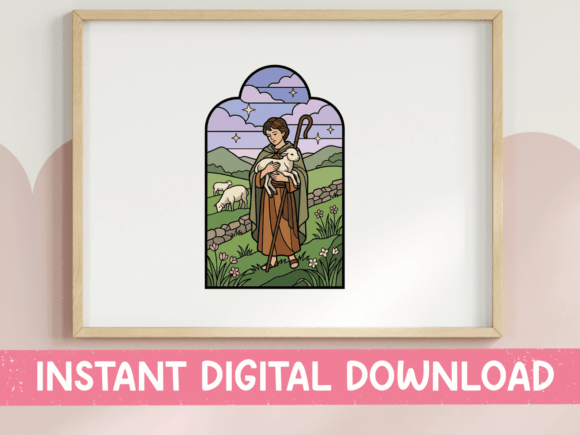 Download Good Shepherd Stained Glass Faith Art - Premium Resources