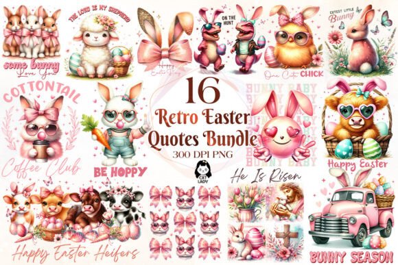 Download Retro Easter Day Sublimation Quotes - Premium Resources