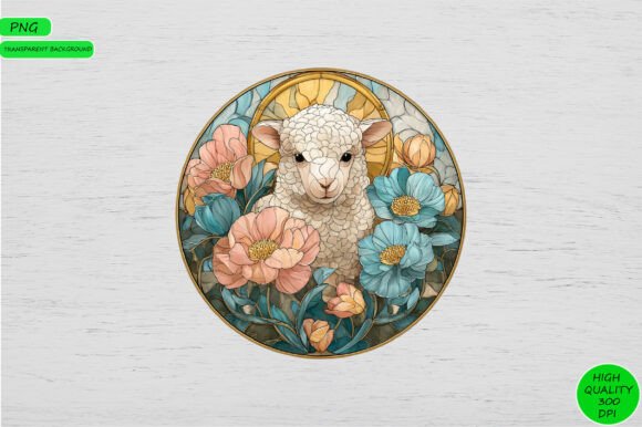 Download Stained Glass Lamb PNG - Premium Resources